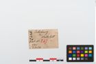 Etikett zu Bronzekahnfibel (NHMW-PRAE-024461)